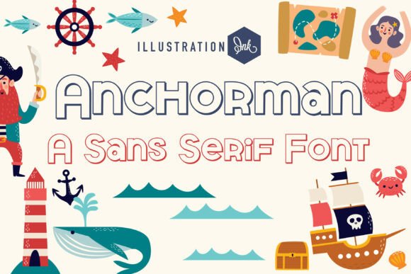 Anchorman: Set Sail with Bold, Three-Dimensional Typography
