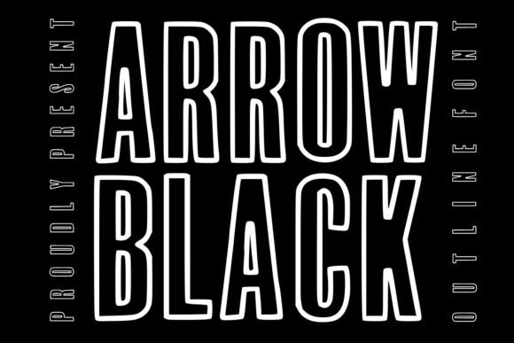 Arrow Black: The Bold Outline Font for Modern Brands