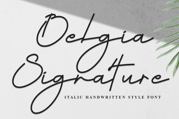 Belgia Signature: The Handwritten Font for Luxury Branding