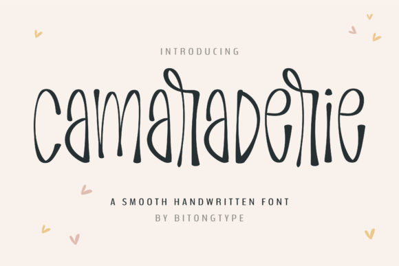 Camaraderie: The Handwritten Font That Feels Like a Conversation