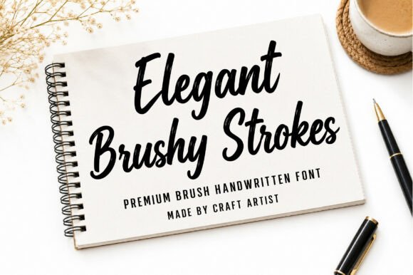 Elegant Brushy Strokes: The Font That Feels Like a Handwritten Note