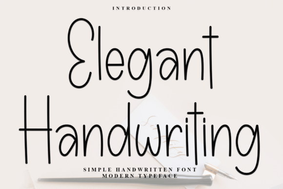 Elegant Handwriting: Where Casual Sophistication Meets Digital Clarity