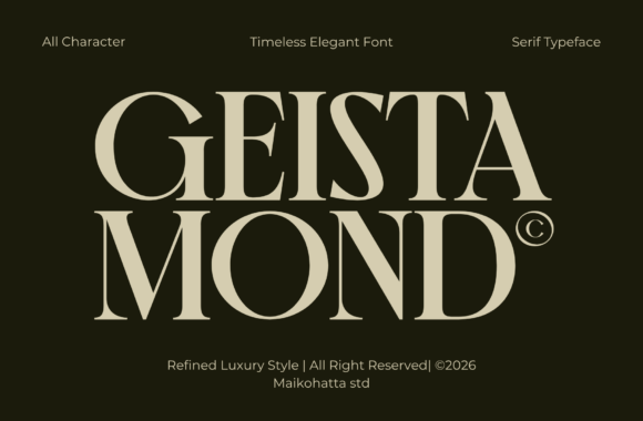 Geista Mond: The Serif Font Bridging Classic Elegance and Modern Branding