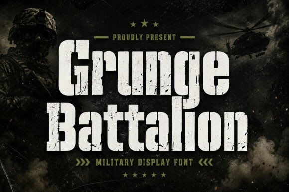 Grunge Battalion: Command Attention with Tactical Typography