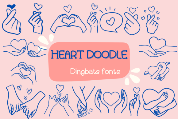 Heart: A Dingbats Font with a Sketchy Soul
