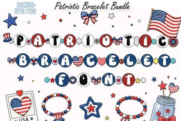 Red, White, and Beaded: A Fresh Take on Patriotic Typography