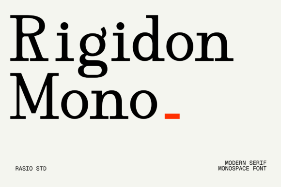 Rigidon Mono: The Architectural Typeface for Modern Editorial Design