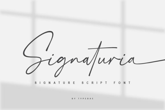 Signaturia: The Signature Font with Seamless Flow