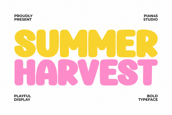 Summer Harvest: The Font That Captures Sun-Drenched Joy