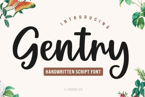 The Art of Flow: Understanding the Gentry Script Font