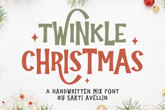 Twinkle Christmas: A Handmade Font for Festive Creativity