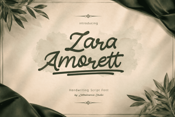 Zara Amorett: The Handwritten Script for Modern Branding